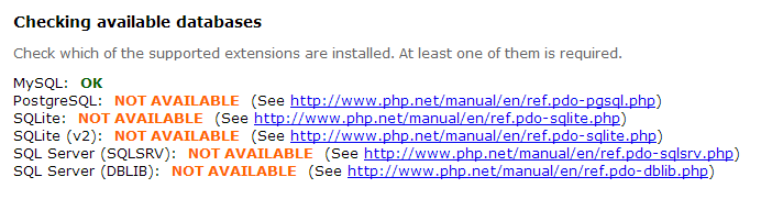 Apenas o banco MySQL é necessário